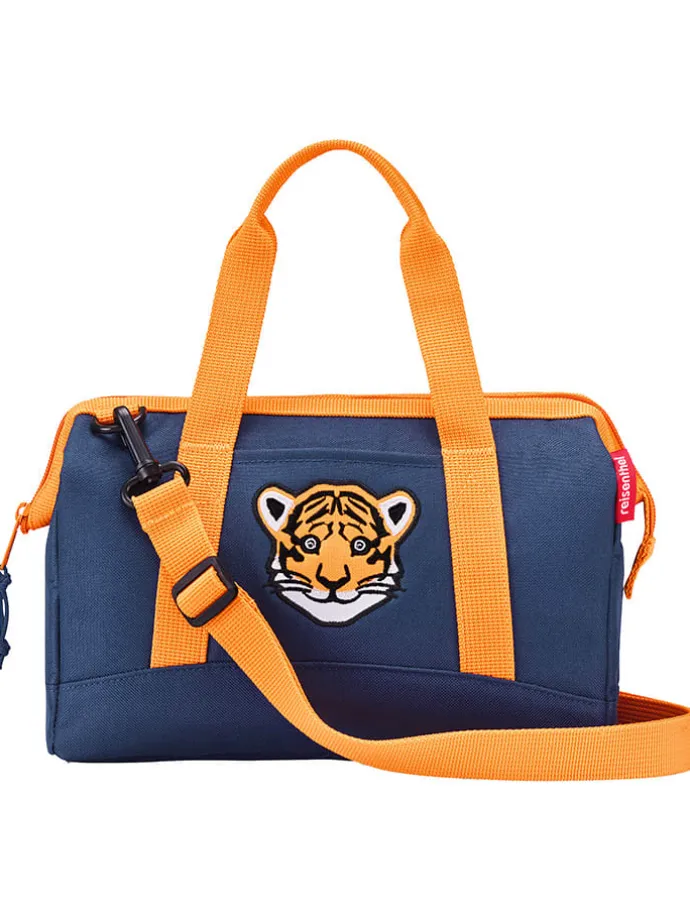 Weekendtas "Allrounder XS" donkerblauw/oranje - (B)27 x (H)21 x (D)12 cm