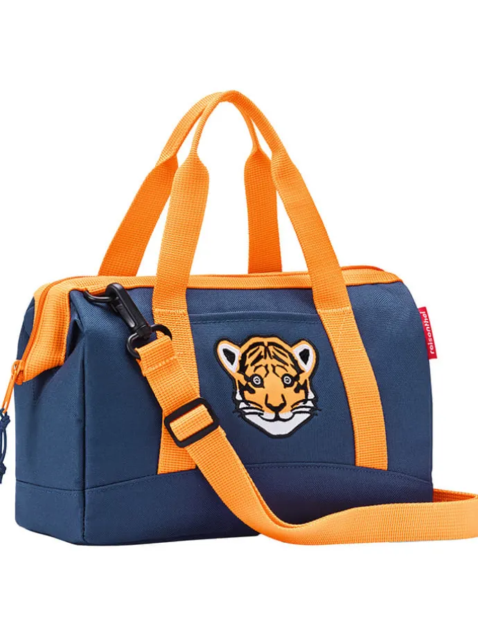 Weekendtas "Allrounder XS" donkerblauw/oranje - (B)27 x (H)21 x (D)12 cm