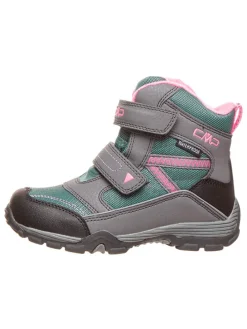 Winterboots grijs/groen/roze