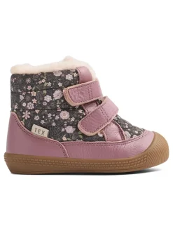 Winterboots lichtroze/antraciet