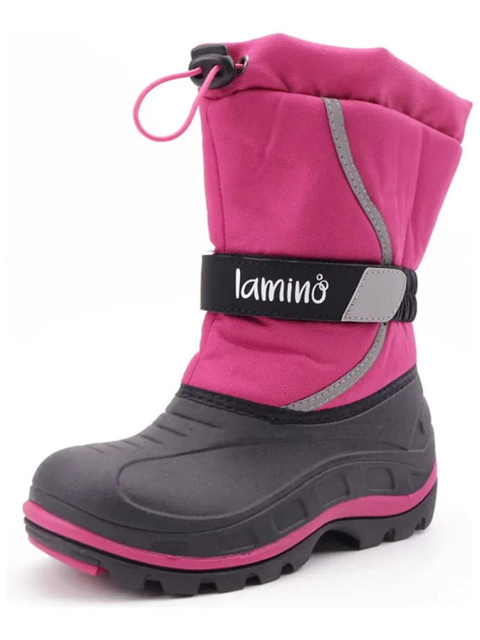 Winterboots roze/donkerblauw