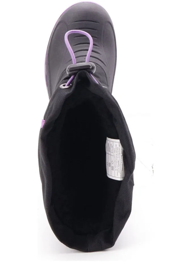 Winterboots zwart/paars