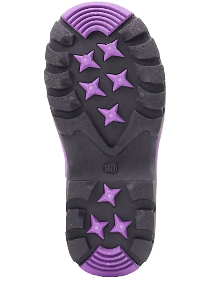 Winterboots zwart/paars