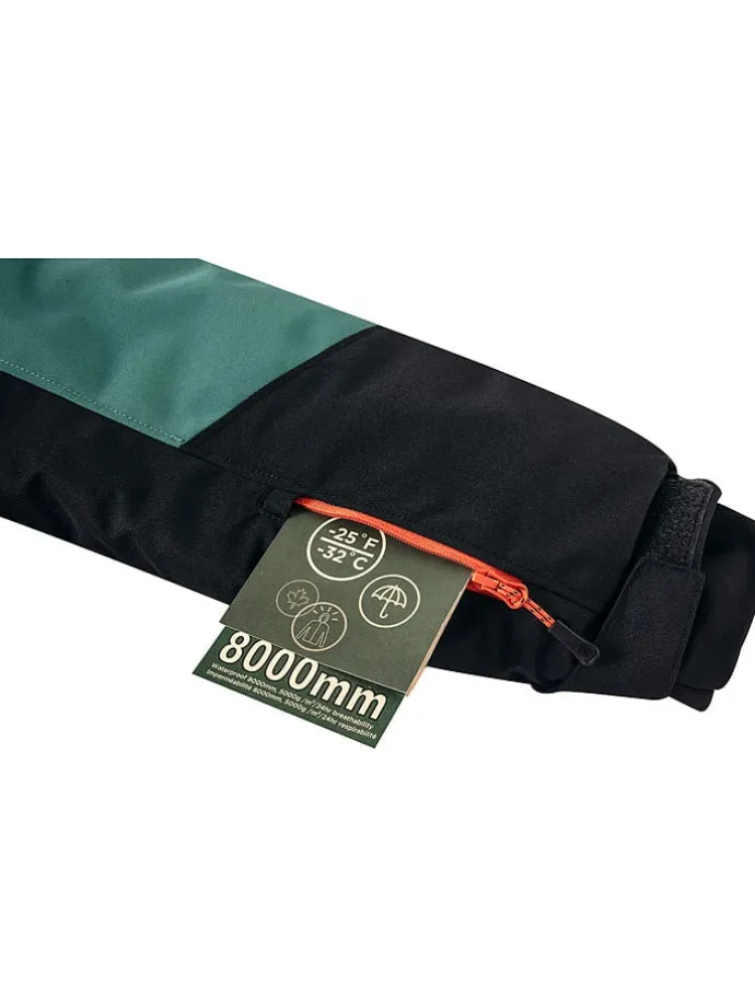 Winterjas ''Koda'' groen/oranje