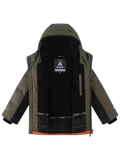 Winterjas ''Tucker'' kaki/oranje