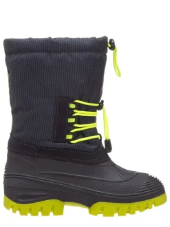 Winterlaarzen "Ahto" donkerblauw/limoengroen