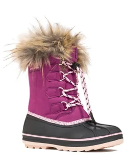 Winterlaarzen "Bengal" roze/zwart