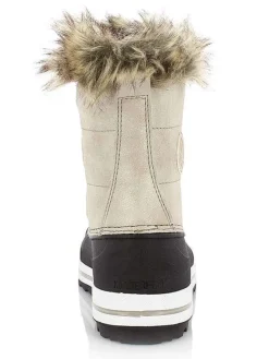Winterlaarzen "Elisa" beige/zwart