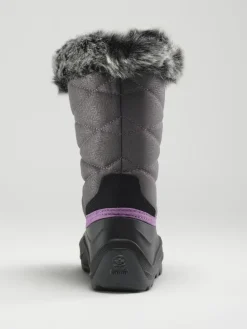 Winterlaarzen "Snowangel" grijs/paars