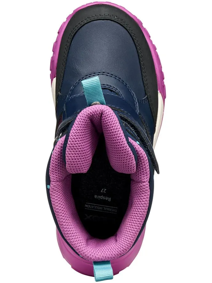 Winterlaarzen "Trekkyup" donkerblauw/paars