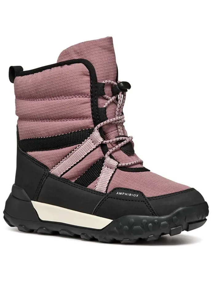 Winterlaarzen "Trekkyup" lichtroze/zwart
