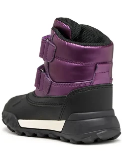 Winterlaarzen "Trekkyup" paars/zwart