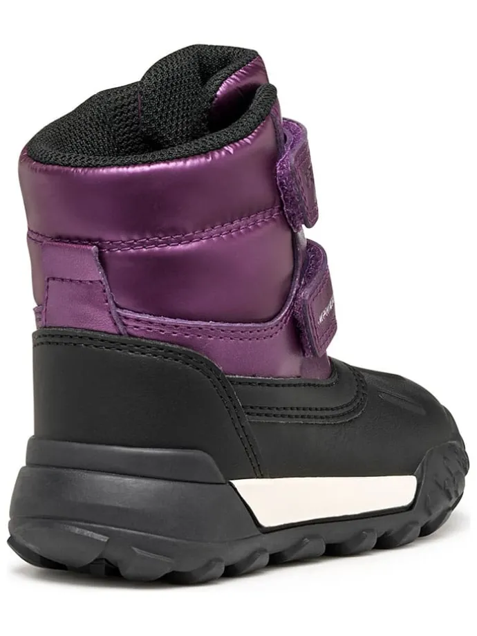 Winterlaarzen "Trekkyup" paars/zwart