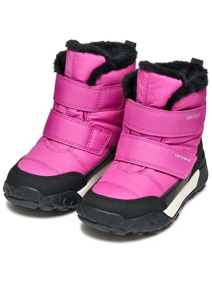 Winterlaarzen "Trekkyup" roze/zwart