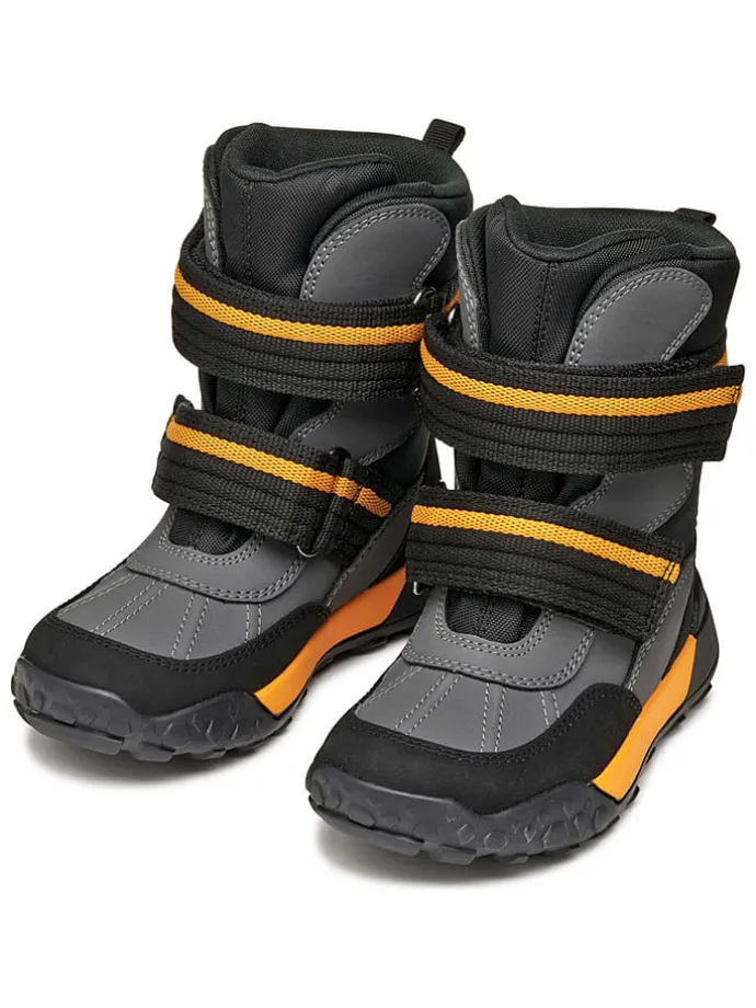 Winterlaarzen "Trekkyup" zwart/grijs