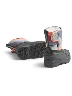 Winterlaarzen zwart/meerkleurig