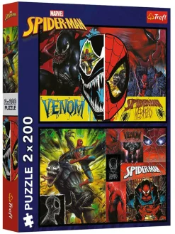 2x 200-delige puzzel "Marvel Spiderman" - vanaf 7 jaar