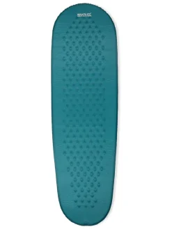 Zelfopblaasbaar matras turquoise - (B)42 x (H)190 x (D)2,5 cm