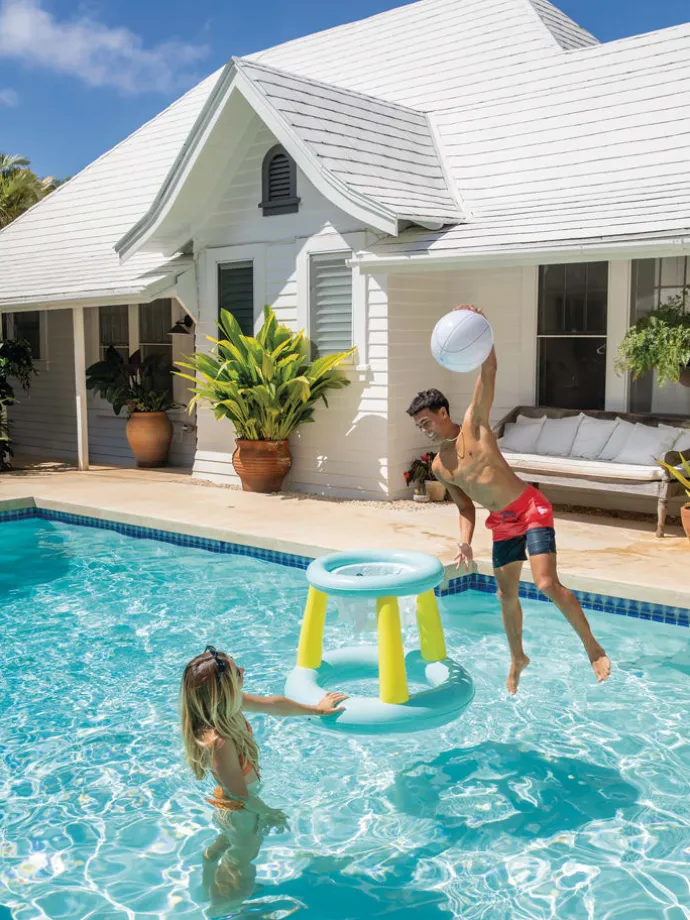 Zwembadspel "Mega Floating Hoop" - vanaf 6 jaar