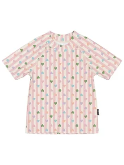 Zwemshirt beige/lichtroze