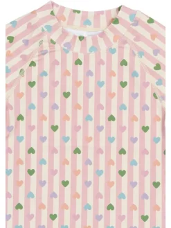 Zwemshirt beige/lichtroze