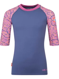 Zwemshirt "Haukland T" paars/lichtroze