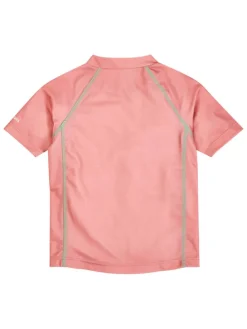 Zwemshirt "Palmen" koraalrood