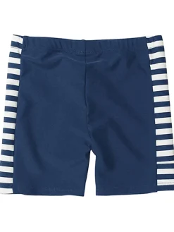 Zwemshort "Maritim" wit/donkerblauw