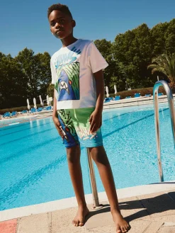 Zwemshorts groen/blauw