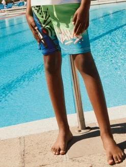 Zwemshorts groen/blauw