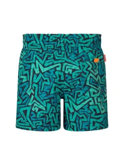 Zwemshorts "Haukland" turquoise/zwart