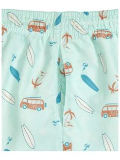 Zwemshort "Surf-Bus" lichtblauw